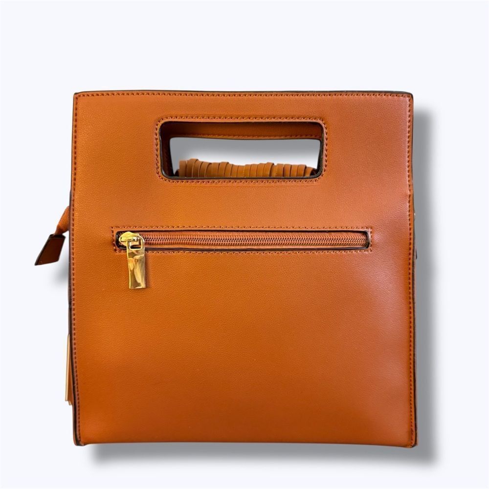 Handbag Republic Vegan Come Hither Tassel Bag— Brown - Picture 3 of 8